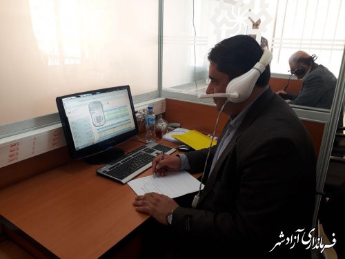 فرماندار آزادشهر : هدف سامانه سامد ، تسریع در پاسخگویی مدیران به مردم است