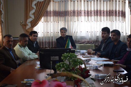 جلسه شورای حفاظت از منابع آب شهرستان ترکمن برگزارشد