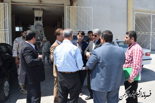 بازدید فرماندار و اعضای شورای تامین شهرستان ترکمن از مراکز خرید محصولات کشاورزی شهرستان