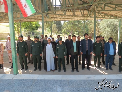 دیدار با دو جانباز جنگ تحمیلی /عطرافشانی گلزار شهدای شهرستان گالیکش