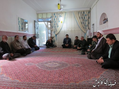دیدار با دو جانباز جنگ تحمیلی /عطرافشانی گلزار شهدای شهرستان گالیکش