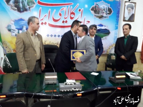 مراسم تکریم ومعارفه معاون فرماندارعلی آبالد کتول برگزارشد
