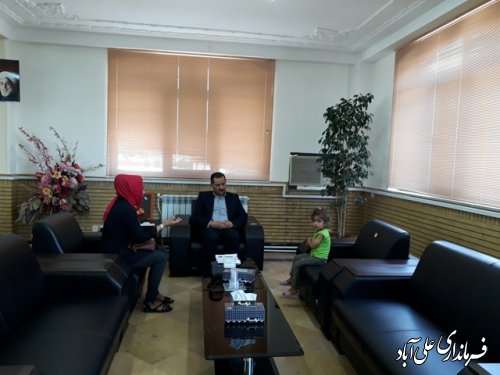 ملاقات عمومی فرماندار شهرستان علی آباد کتول با مردم برگزار شد