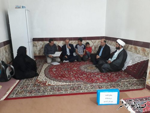 فرماندار آزادشهر : طرح مفتاح الجنه نقش مهمی در رفع مشکلات نیازمندان دارد