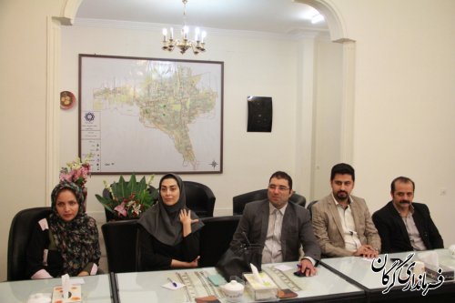 دیدار تعدادی از اعضای ستاد جوانان دکتر روحانی با سرپرست فرمانداری گرگان