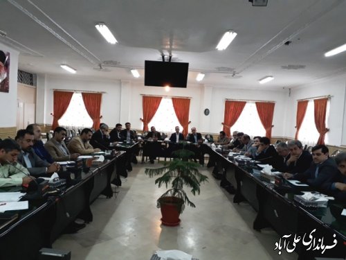 جلسه شورای هماهنگی مبارزه با مواد مخدر شهرستان علی آباد کتول برگزار شد