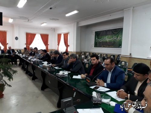 جلسه شورای هماهنگی مبارزه با مواد مخدر شهرستان علی آباد کتول برگزار شد