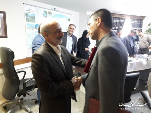 آیین تکریم و معارفه مدیر کل امور اداری و مالی استانداری گلستان برگزار شد