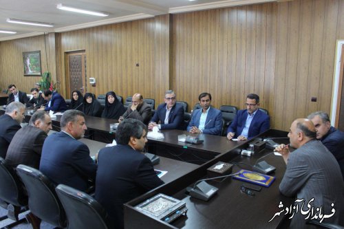 مراسم معارفه معاون فرماندار شهرستان آزادشهر برگزار شد