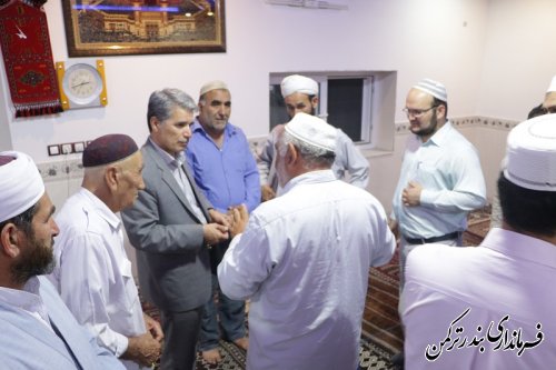 حضور فرماندار در مسجد روستای نیازآباد