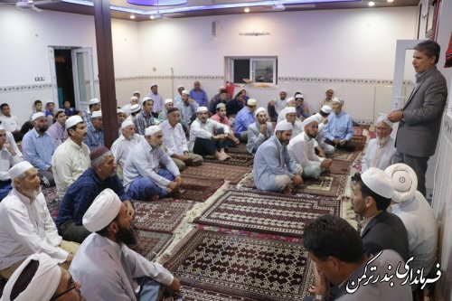 حضور فرماندار در مسجد روستای نیازآباد