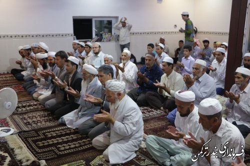 حضور فرماندار در مسجد روستای نیازآباد