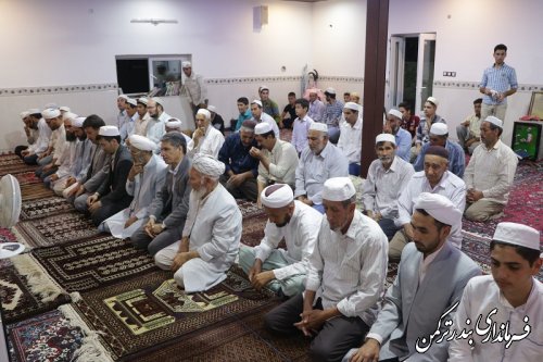 حضور فرماندار در مسجد روستای نیازآباد