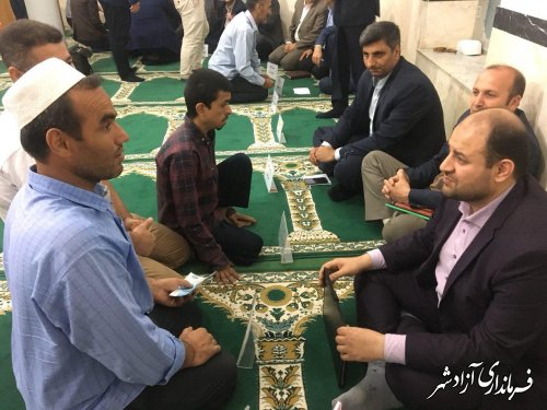 میز خدمت مسئولان شهرستان آزادشهر در روستای قزلجه آق امام