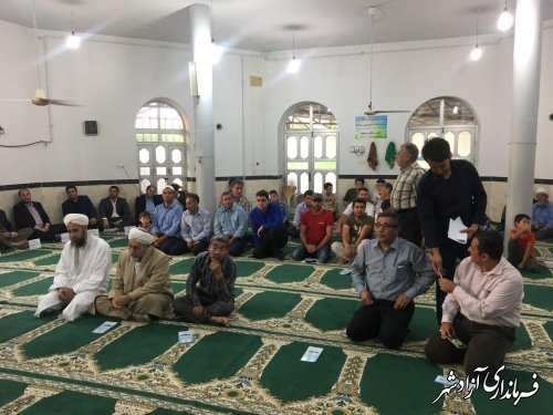 میز خدمت مسئولان شهرستان آزادشهر در روستای قزلجه آق امام