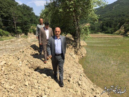 رانش جاده در محور اصلی آزادشهر به شاهرود