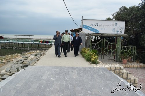 بازدید معاون سیاسی امنیتی و اجتماعی استاندار از سواحل شهرستان ترکمن
