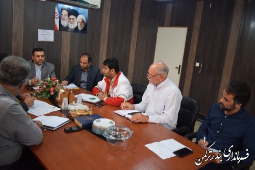 جلسه هماهنگی نظارت بر روند جمع آوری زکات فطره شهرستان ترکمن برگزار شد