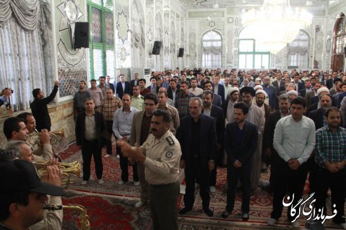 مراسم تجدید میثاق با شهیدان و عطرافشانی گلزار شهدا در گرگان