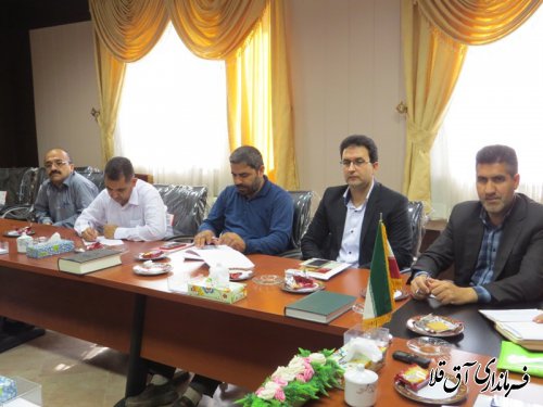 اولین جلسه ستاد پشتیبانی اردوهای جهادی و طرح هجرت شهرستان آق قلا