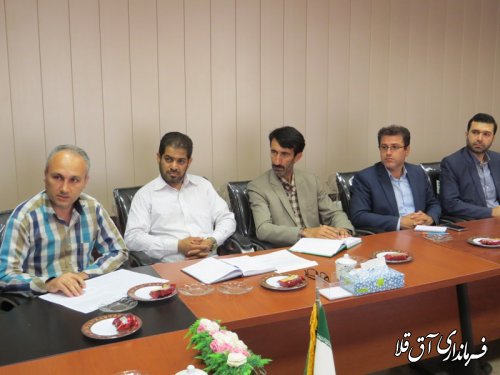 اولین جلسه ستاد پشتیبانی اردوهای جهادی و طرح هجرت شهرستان آق قلا