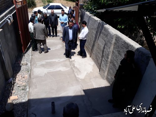 بازدید فرماندارعلی آباد کتول از طرح شهید شوشتری