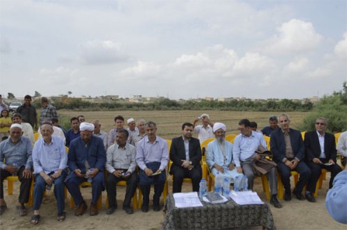 کلنگ زنی پل بتنی در شهرستان گنبدکاووس