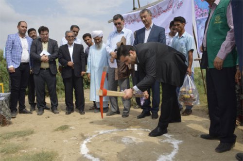 کلنگ زنی پل بتنی در شهرستان گنبدکاووس