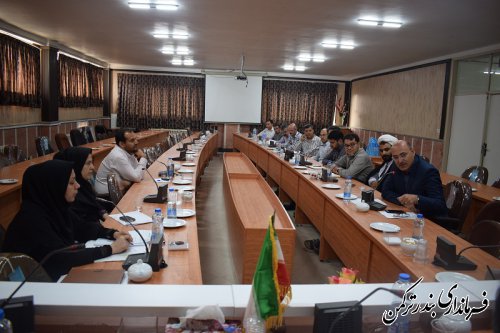 جلسه ستاد ساماندهی حاشیه نشینی و متکدیان شهرستان ترکمن برگزار شد