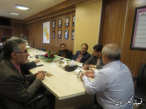 دیدار مدیر کل آموزش وپرورش ونوسازی مدارس استان با فرماندار رامیان