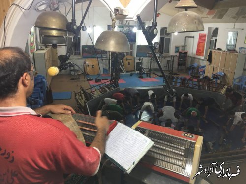حضور فرماندار شهرستان آزادشهر در زورخانه علی ابن ابیطالب آزادشهر