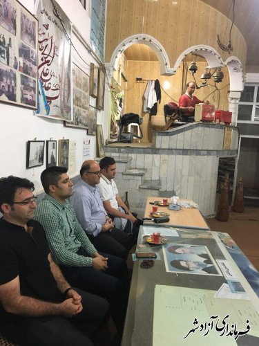 حضور فرماندار شهرستان آزادشهر در زورخانه علی ابن ابیطالب آزادشهر