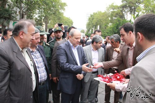 مراسم رونمایی و بهره برداری از 20دستگاه اتوبوس حمل و نقل عمومی شهر گرگان برگزار شد