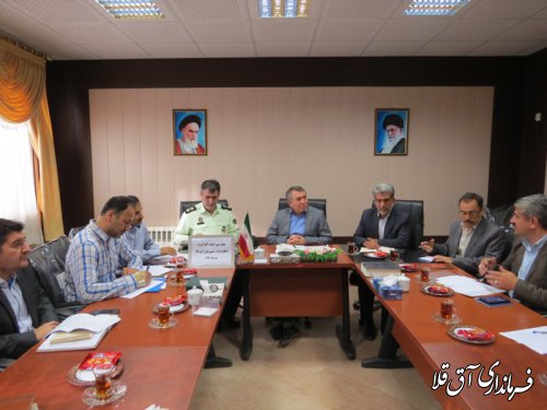 چهارمین جلسه کارگروه تنظیم بازار شهرستان آق قلا برگزار شد