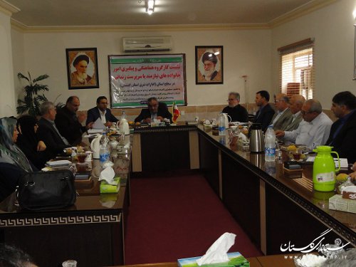 نشست هماهنگی کمیته اجرایی استان با روسای ادارات و مددکاران کمیته امداد شرق استان درمحل زندان گنبد