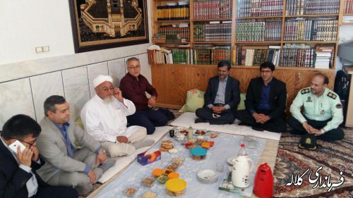 دیدار فرماندار کلاله با ائمه جمعه شیعه و سنی شهرستان کلاله