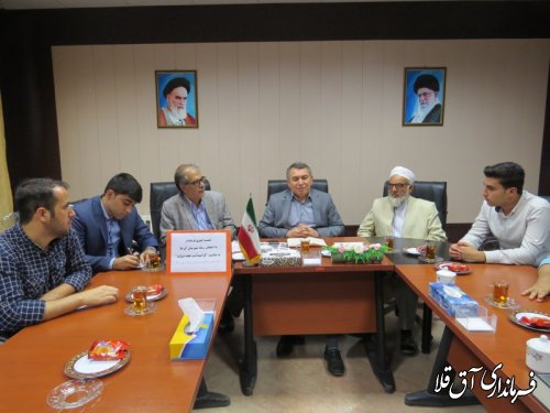 نشست خبری فرماندار شهرستان آق قلا با اصحاب رسانه برگزار شد