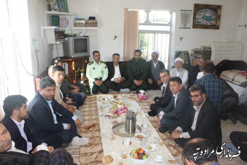 همراهی امام جمعه مراوه تپه حاج آخوند غراوی فر ،باعث دلگرمی مسئولان و تقویت وحدت و هم افزائی واتحاد مردم دراین شهرستان است