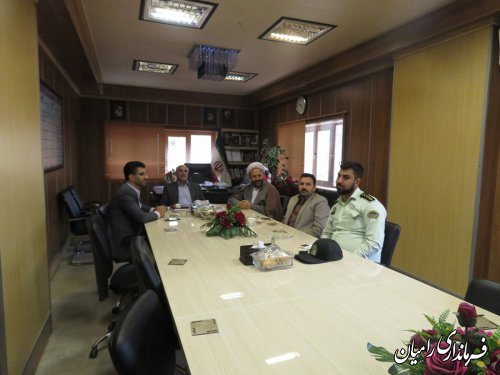 دیدار ریس دادگستری و دادستان رامیان و امام جمعه دلند بمناسبت هفته دولت با فرماندار رامیان