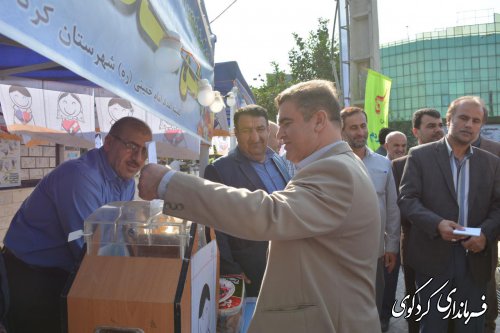 شرکت فرمانداربه اتفاق مدیران شهرستان در جشن عاطفه ها