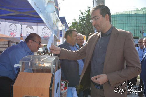 شرکت فرمانداربه اتفاق مدیران شهرستان در جشن عاطفه ها