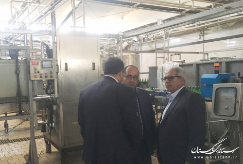 بازدید مدیرکل پدافند غیرعامل استان از کارخانه زمزم گرگان