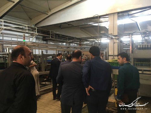 بازدید مدیرکل پدافند غیرعامل استان از کارخانه زمزم گرگان