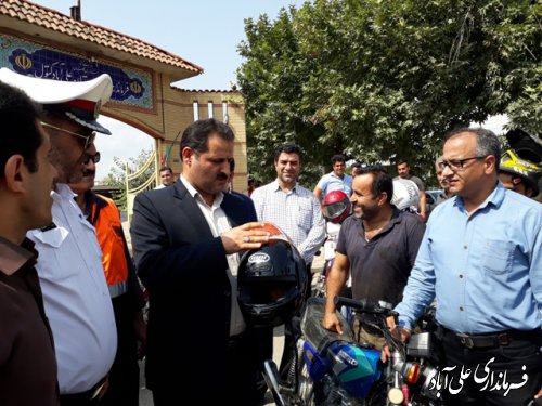 طرح قانون مند بودن موتور سواران در شهرستان علی آباد کتول برگزارشد