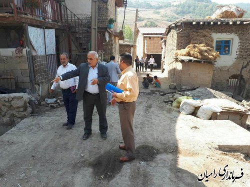 بازدید فرماندار رامیان وروسای ادارات این شهرستان از روستای کشکک بخش مرکزی