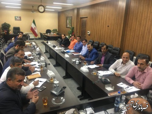 دومین جلسه هماهنگی روستاهای کارآفرین شهرستان آزادشهر برگزار شد