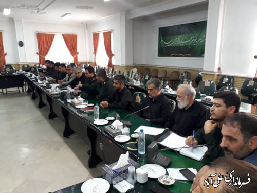 جلسه هماهنگی تشییع و تدفین شهید تازه تفحص شده با حضور فرماندار برگزارشد