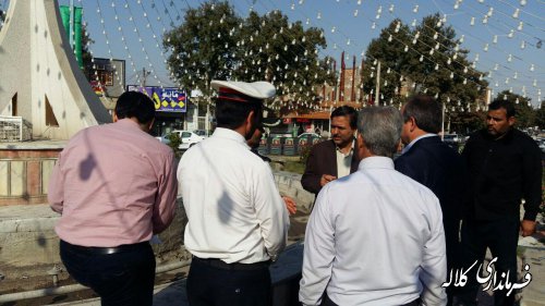 بازدید میدانی فرماندار شهرستان کلاله از سطح شهر