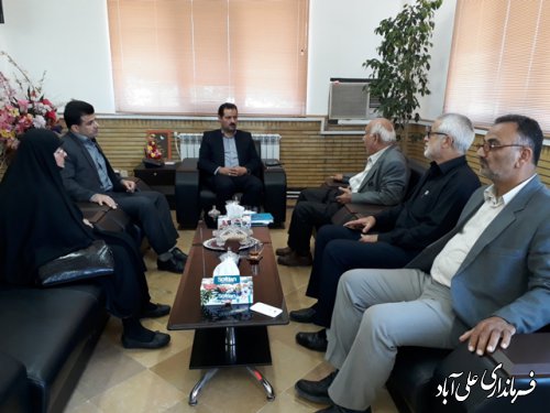 دیدار رئیس مجمع خیرین مدرسه ساز استان با فرماندار علی آباد کتول