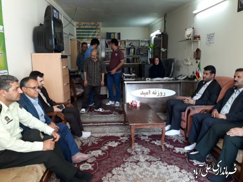 بازدید فرماندار علی آباد کتول از مرکز ترک اعتیاد روزنه امید